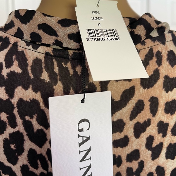 Gianni leopard print Georgette dress - Picture 12 of 16